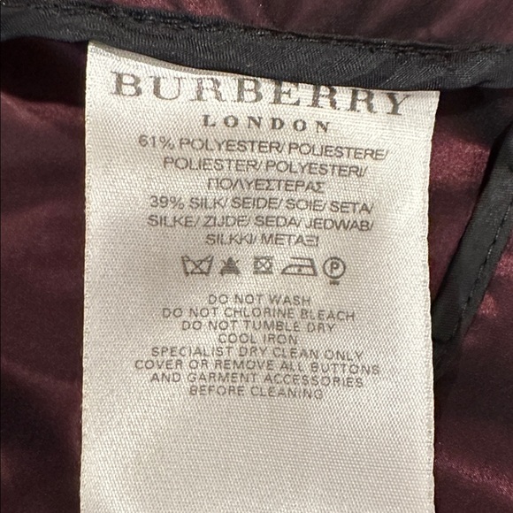 Womens Double-Breasted Cropped Jacket - Dark Burgundy - Picture 5 of 9